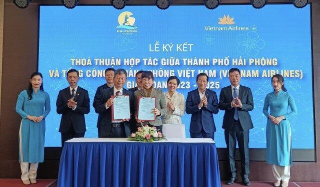 Vietnam Airlines và UBND thành phố Hải Phòng ký kết thỏa thuận hợp tác giai đoạn 2023 – 2025