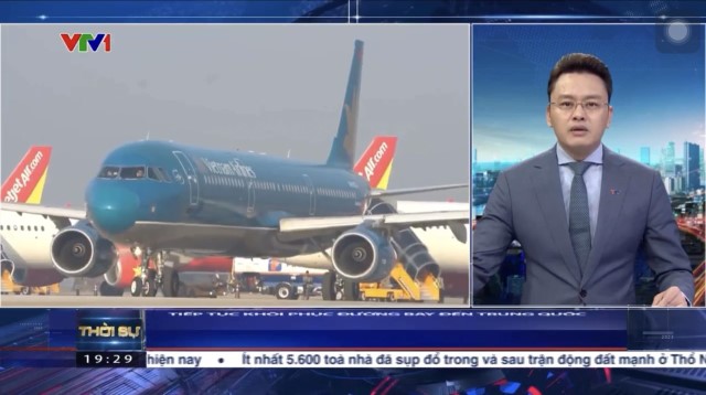 [VTV1] Vietnam Airlines tiến tới khôi phục toàn mạng bay tới Trung Quốc