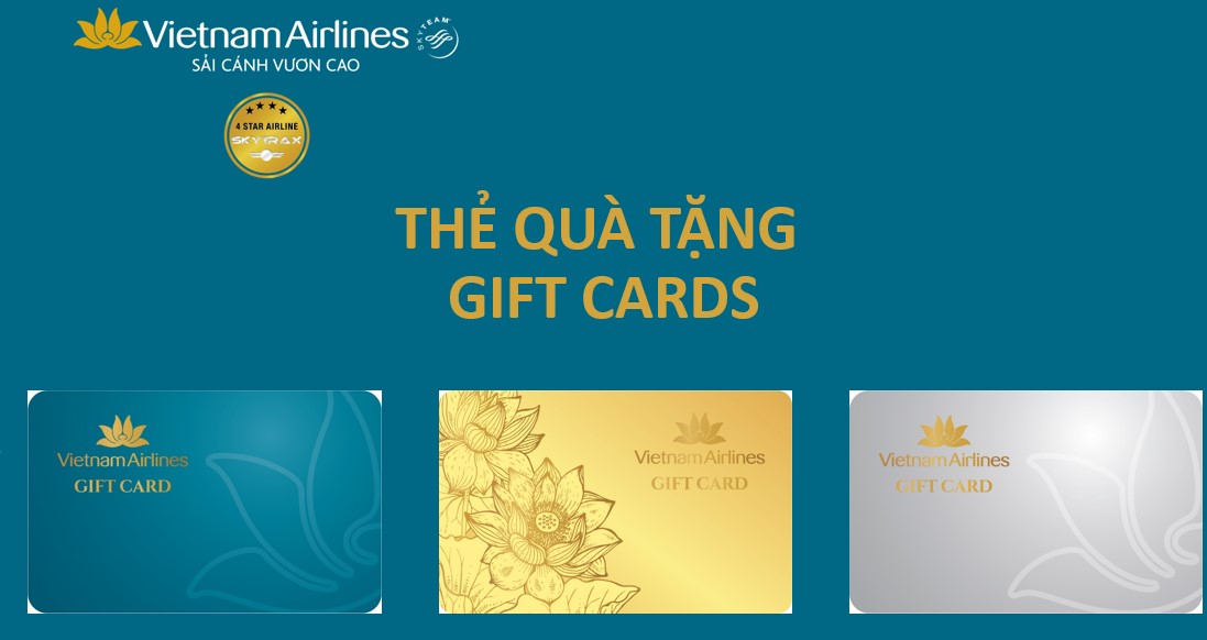 Thẻ quà tặng quyền năng: Vietnam Airlines Gift Card