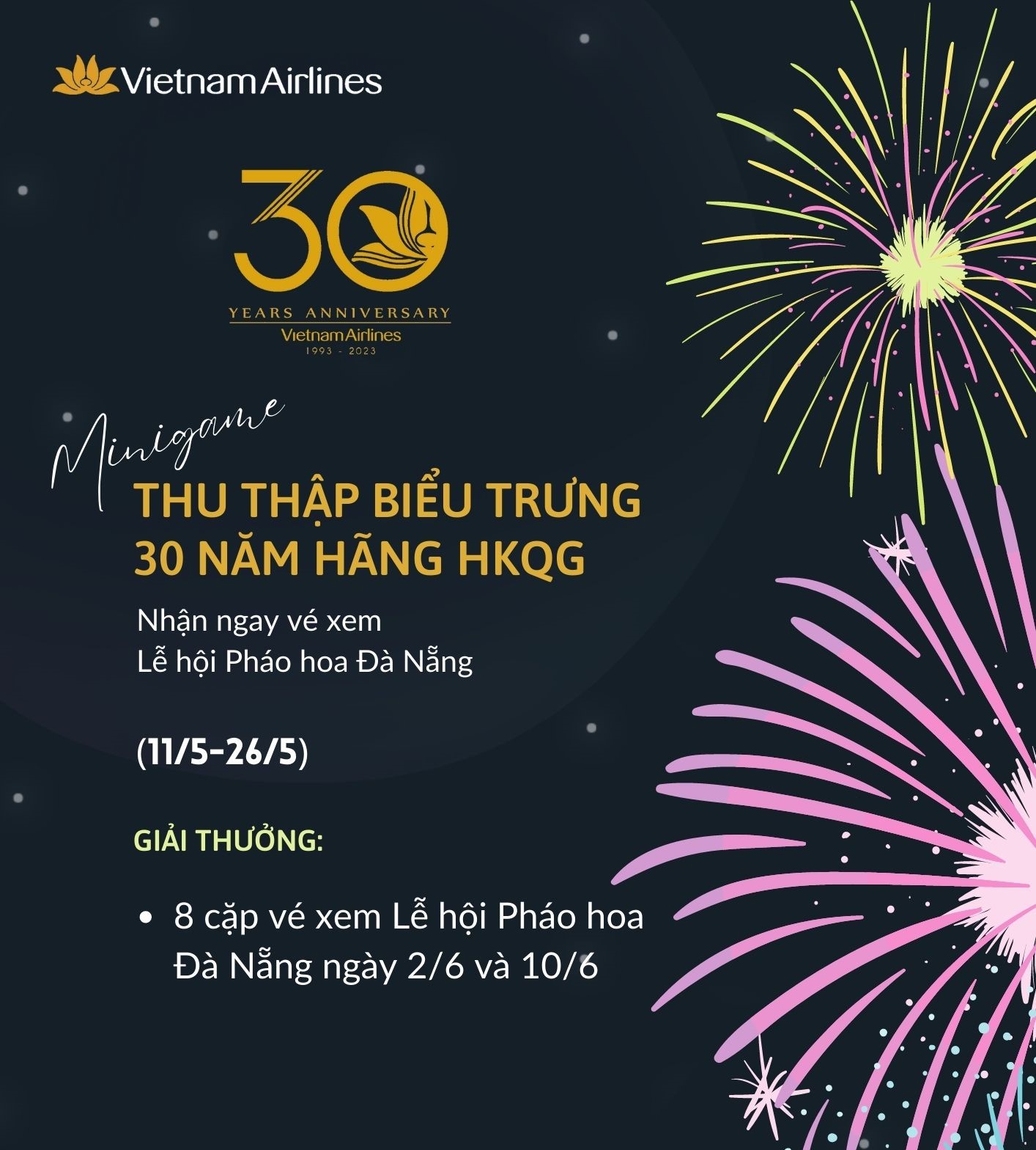 8 CBNV nhận vé xem Lễ hội pháo hoa Đà Nẵng 2023