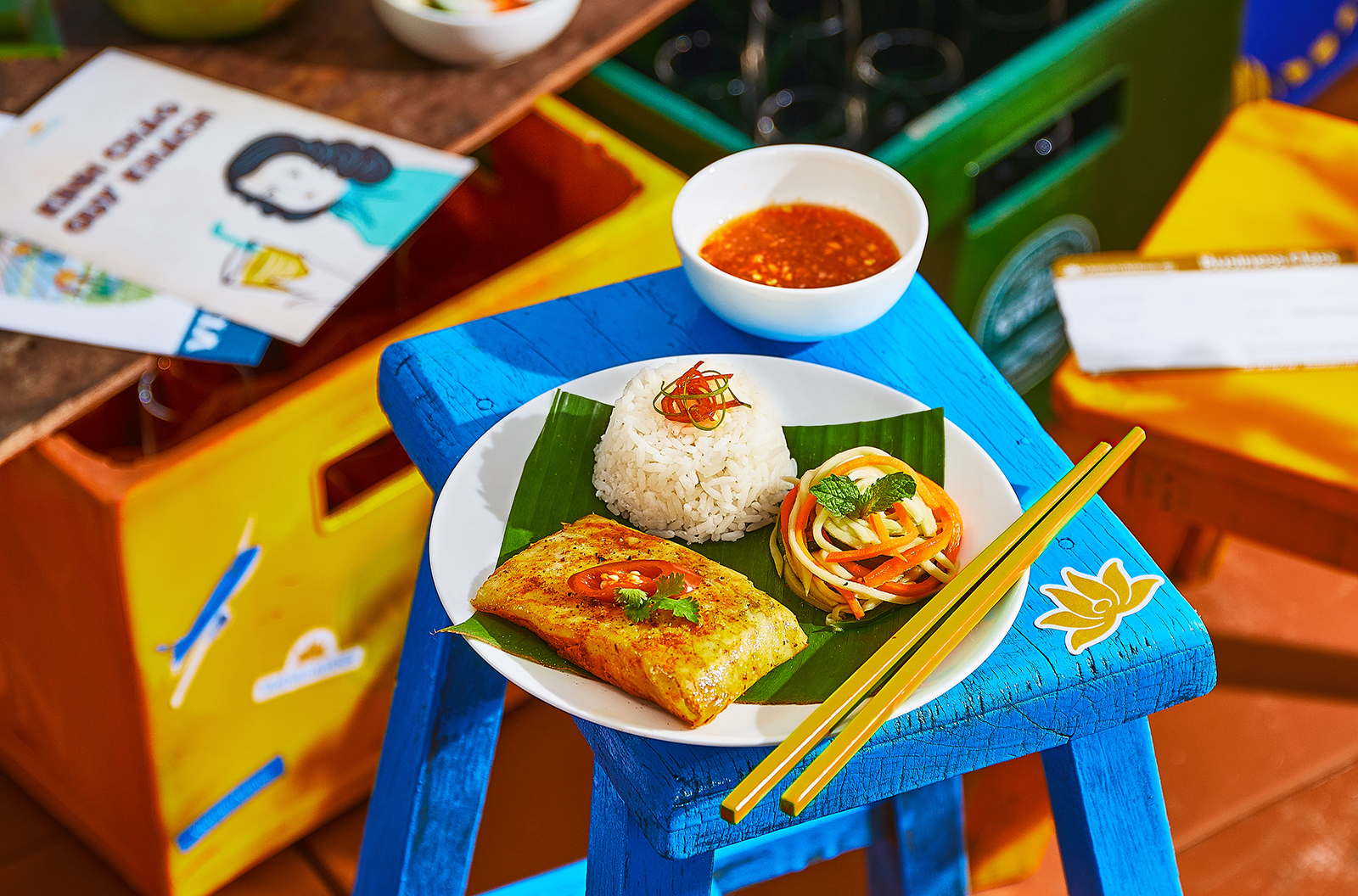 Trở về tuổi thơ cùng VNA với “Cá chẽm nướng lá chuối”