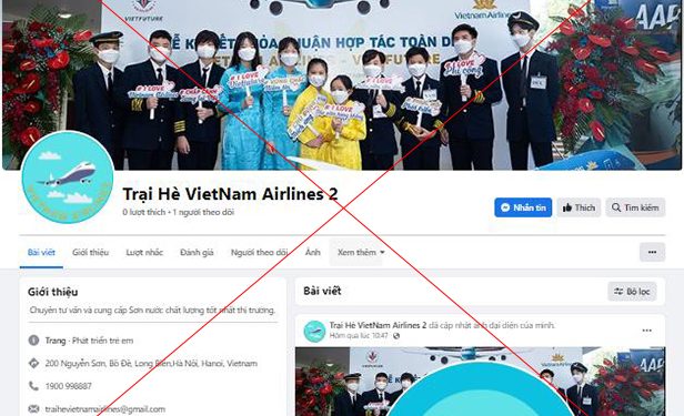 Cảnh giác trại hè hướng nghiệp hàng không giả mạo