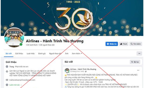 Vietnam Airlines khuyến nghị cảnh giác trại hè hướng nghiệp hàng không giả mạo