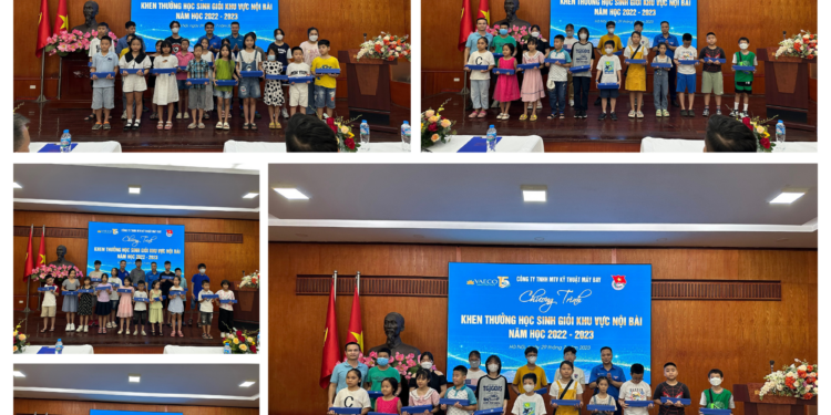 ĐTN VAECO:  Tuyên dương, khen thưởng các cháu học sinh giỏi năm 2022-2023