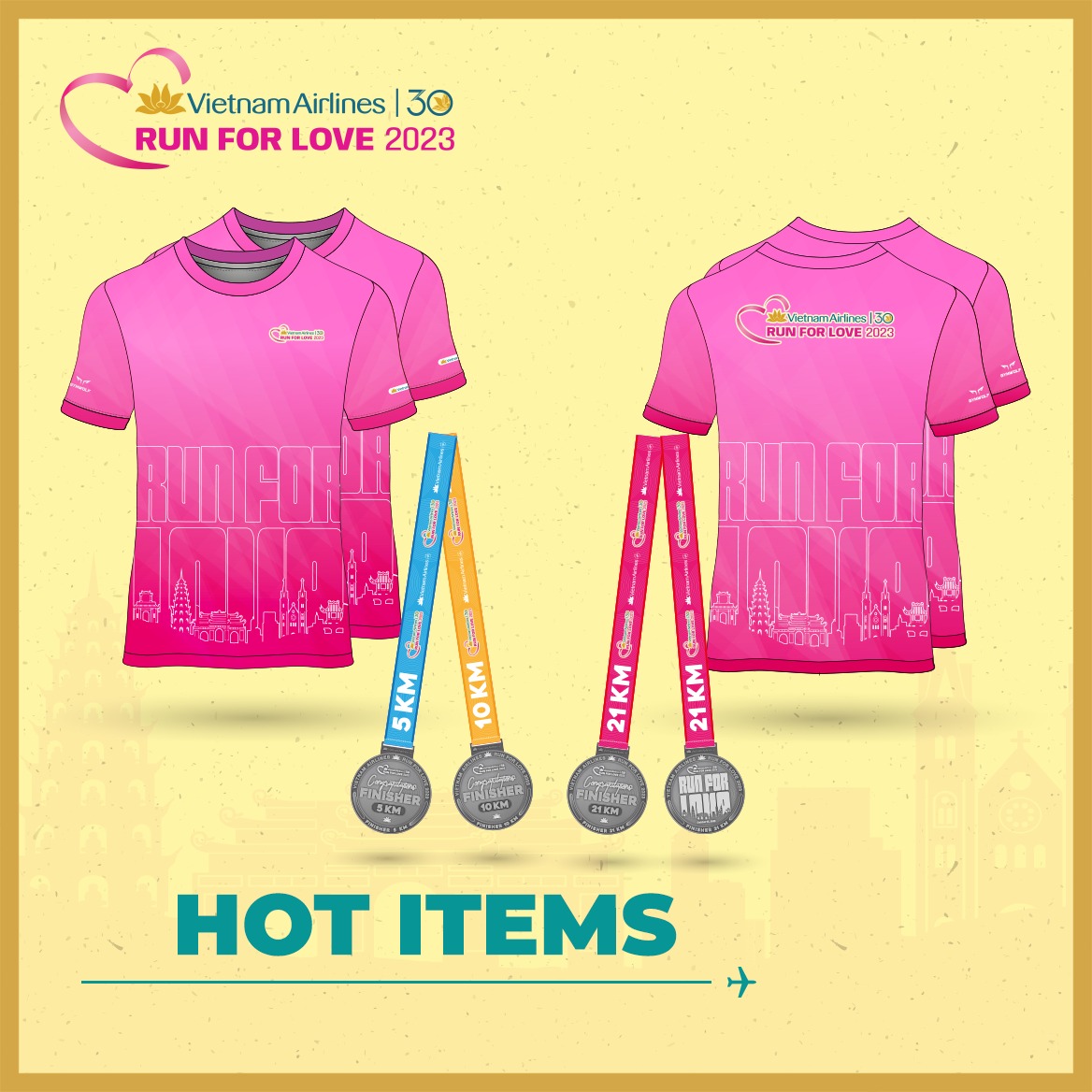 Hé lộ hot items và giải thưởng Run for love 2023