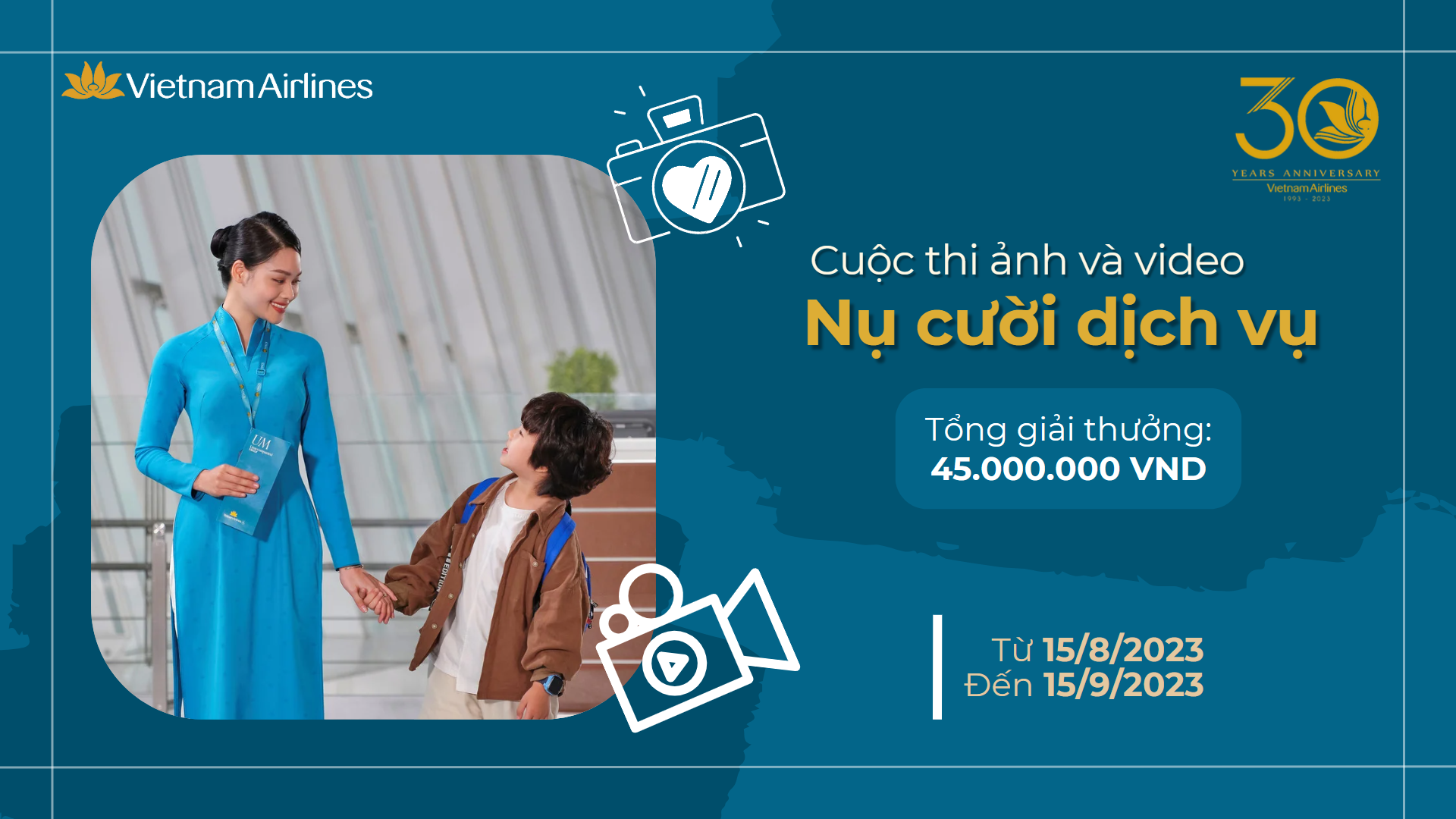 [30 năm] Phát động cuộc thi “ Nụ cười dịch vụ”