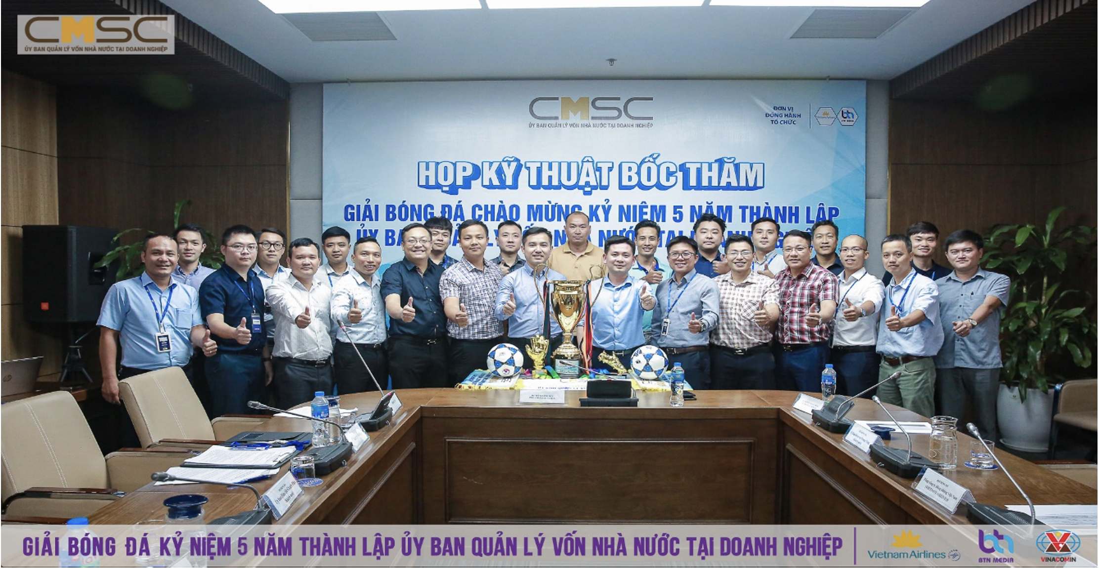 Lễ bốc thăm Giải bóng đá Kỷ niệm 5 năm thành lập Ủy ban Quản lý vốn nhà nước tại doanh nghiệp