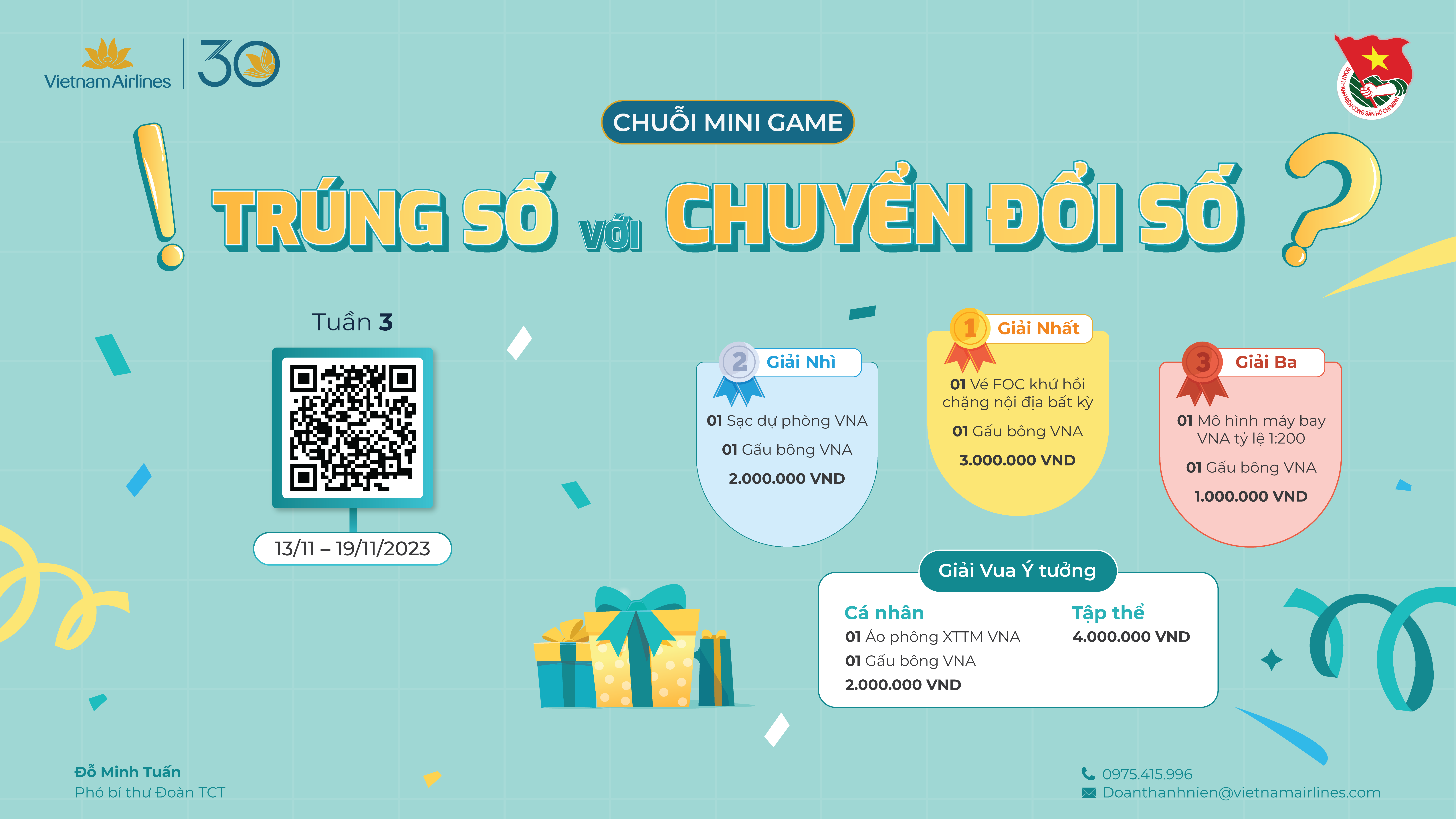 Chinh phục minigame “Trúng số với Chuyển đổi số” tuần 3