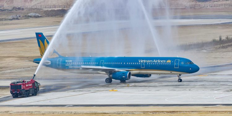 Sân bay Điện Biên chính thức đưa vào khai thác máy bay Airbus A321