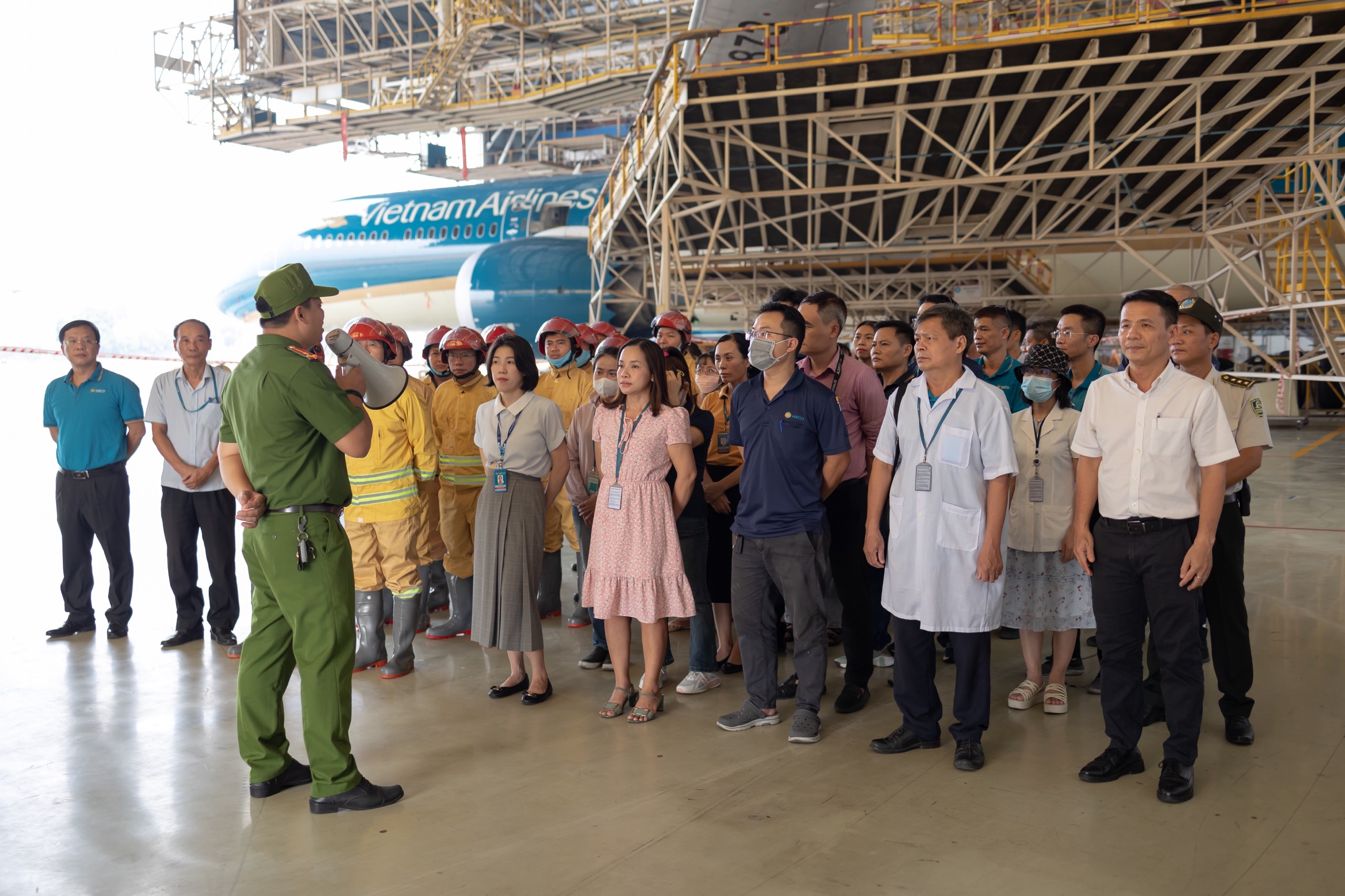 Diễn tập phương án chữa cháy, cứu nạn cứ hộ tại chi nhánh VAECO TP. HCM