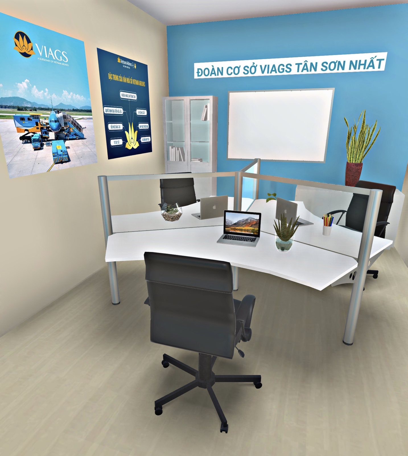 [Không gian 5S – Tập thể] Đoàn cơ sở VIAGS TSN – Không gian làm việc và sinh hoạt chung hiện đại cùng Vietnam Airlines nâng tầm dịch vụ – hướng đến 5 sao