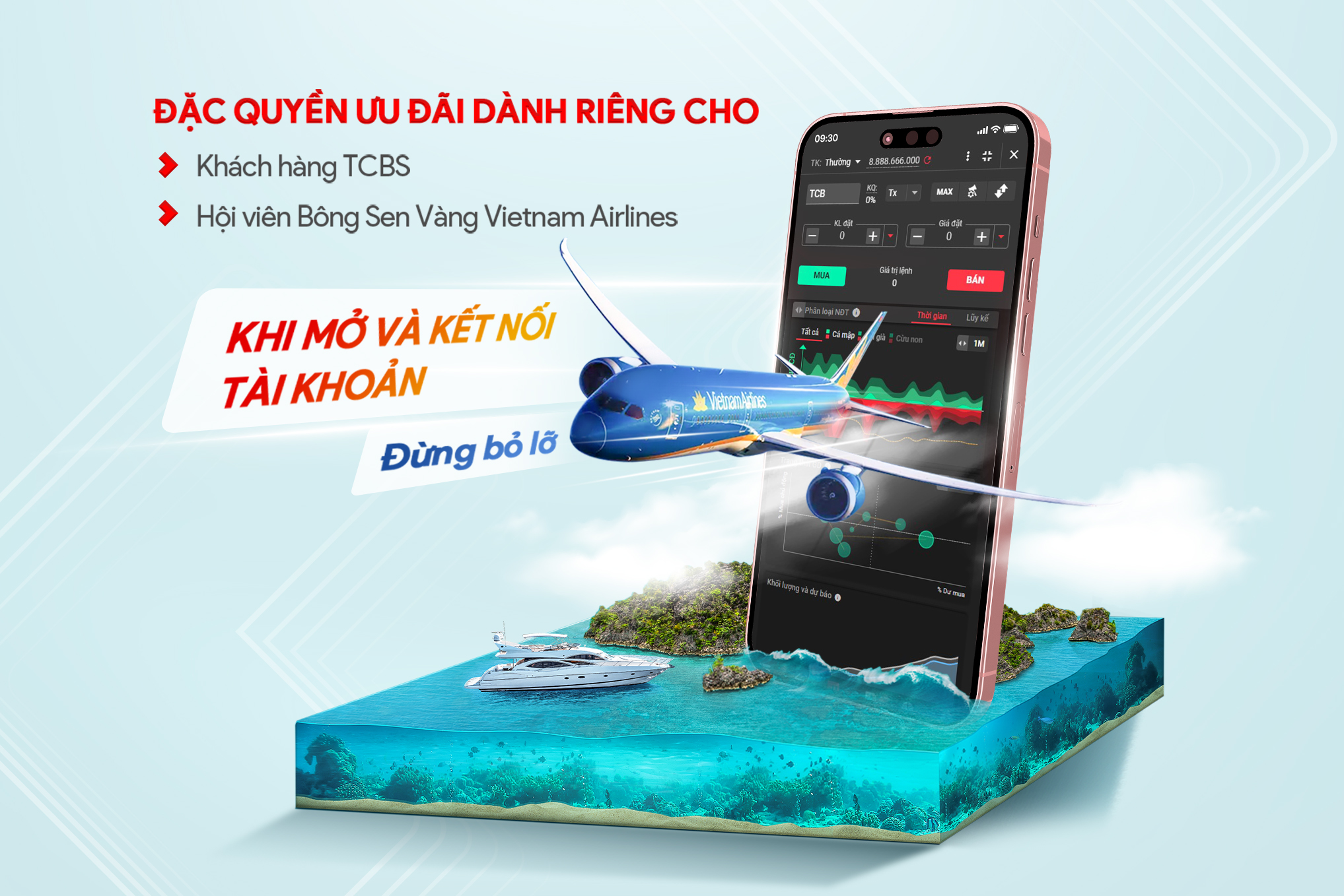 Tối ưu quyền lợi cùng Vietnam Airlines & Techcombank Securities