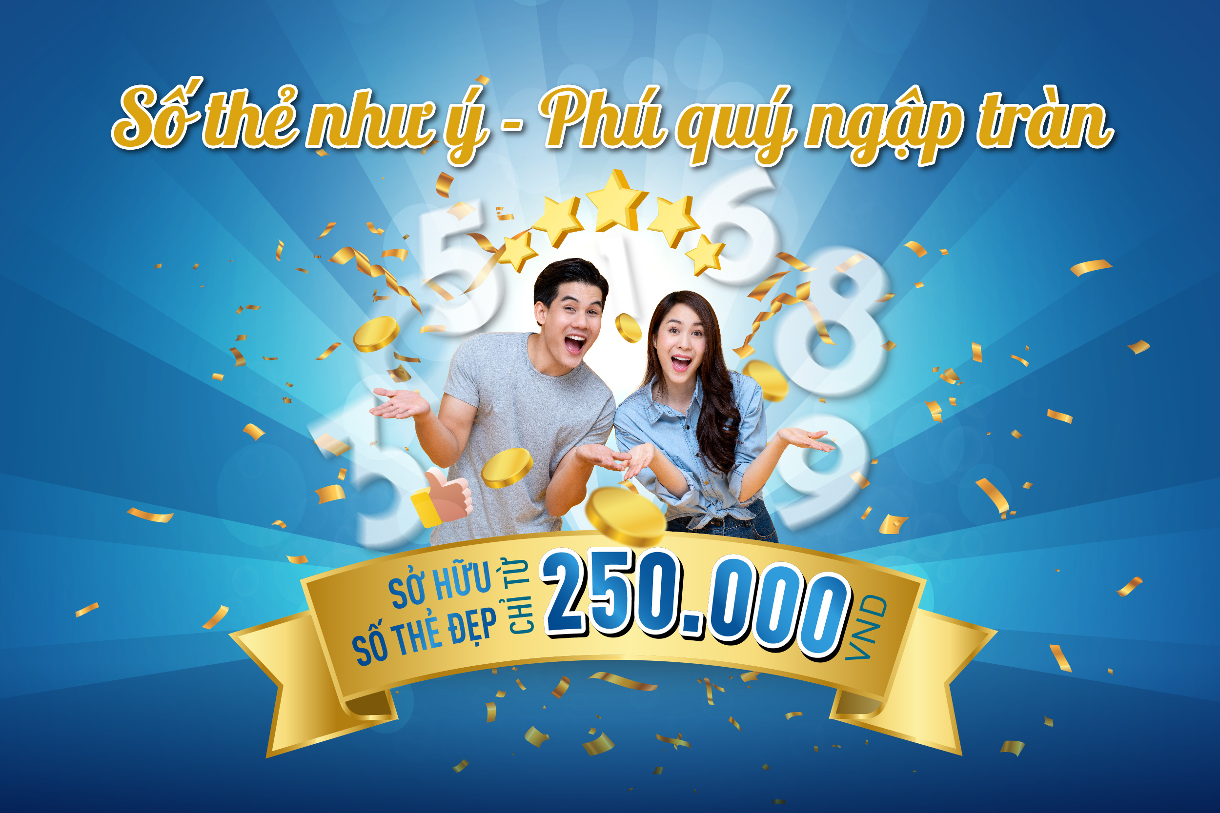 Giảm giá bán số thẻ đẹp Bông Sen Vàng đến 50%