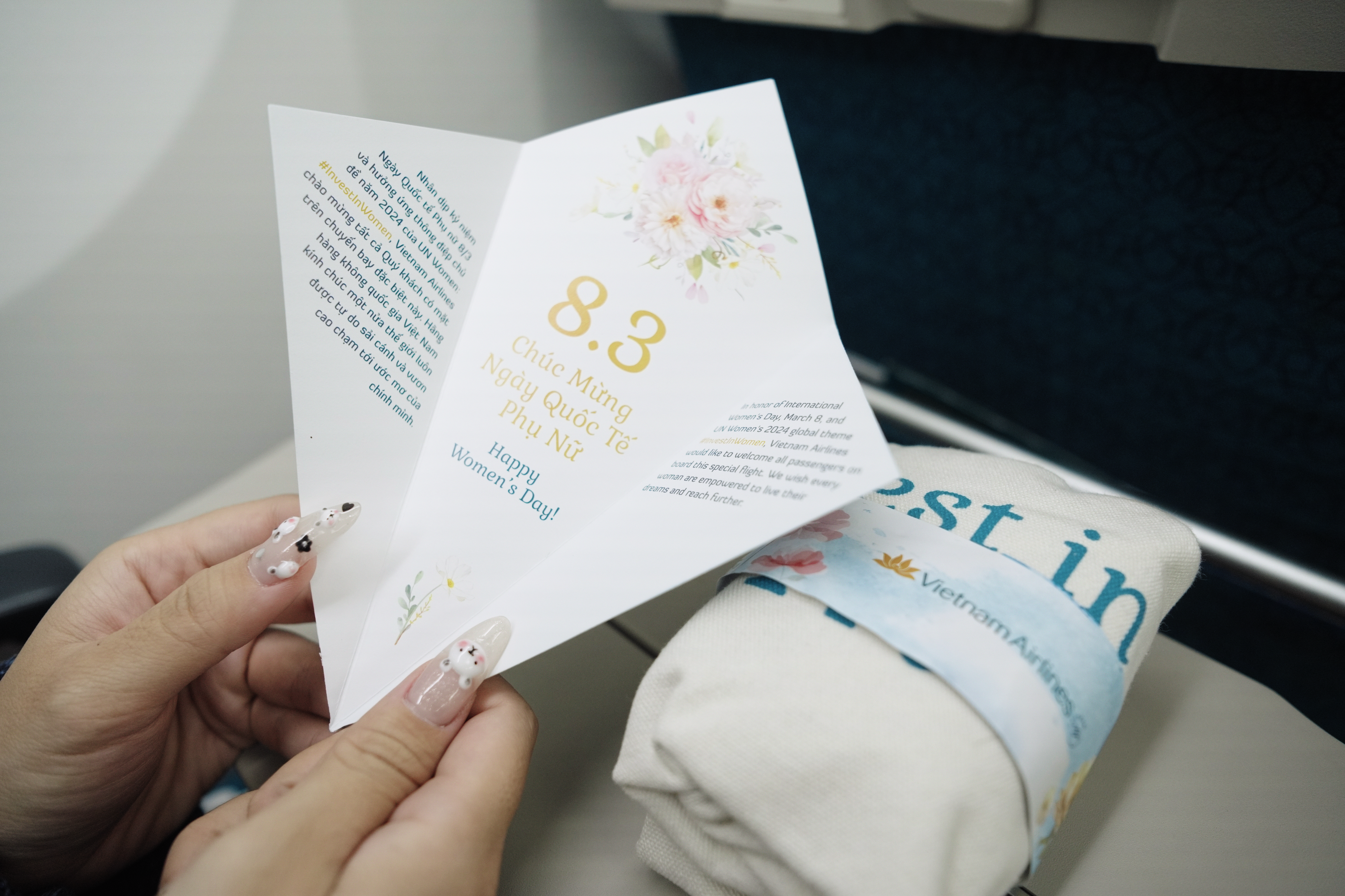 Vietnam Airlines lan tỏa thông điệp bình đẳng giới  trên các chuyến bay ngày Quốc tế phụ nữ 8/3