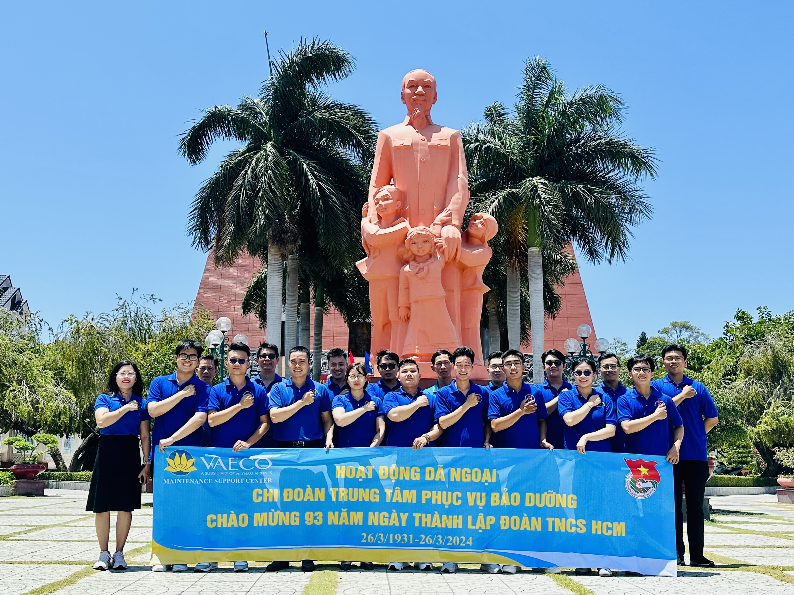 Chi đoàn TN Trung tâm Phục vụ bảo dưỡng hưởng ứng các hoạt động kỷ niệm 93 năm Ngày thành lập Đoàn TNCSHCM