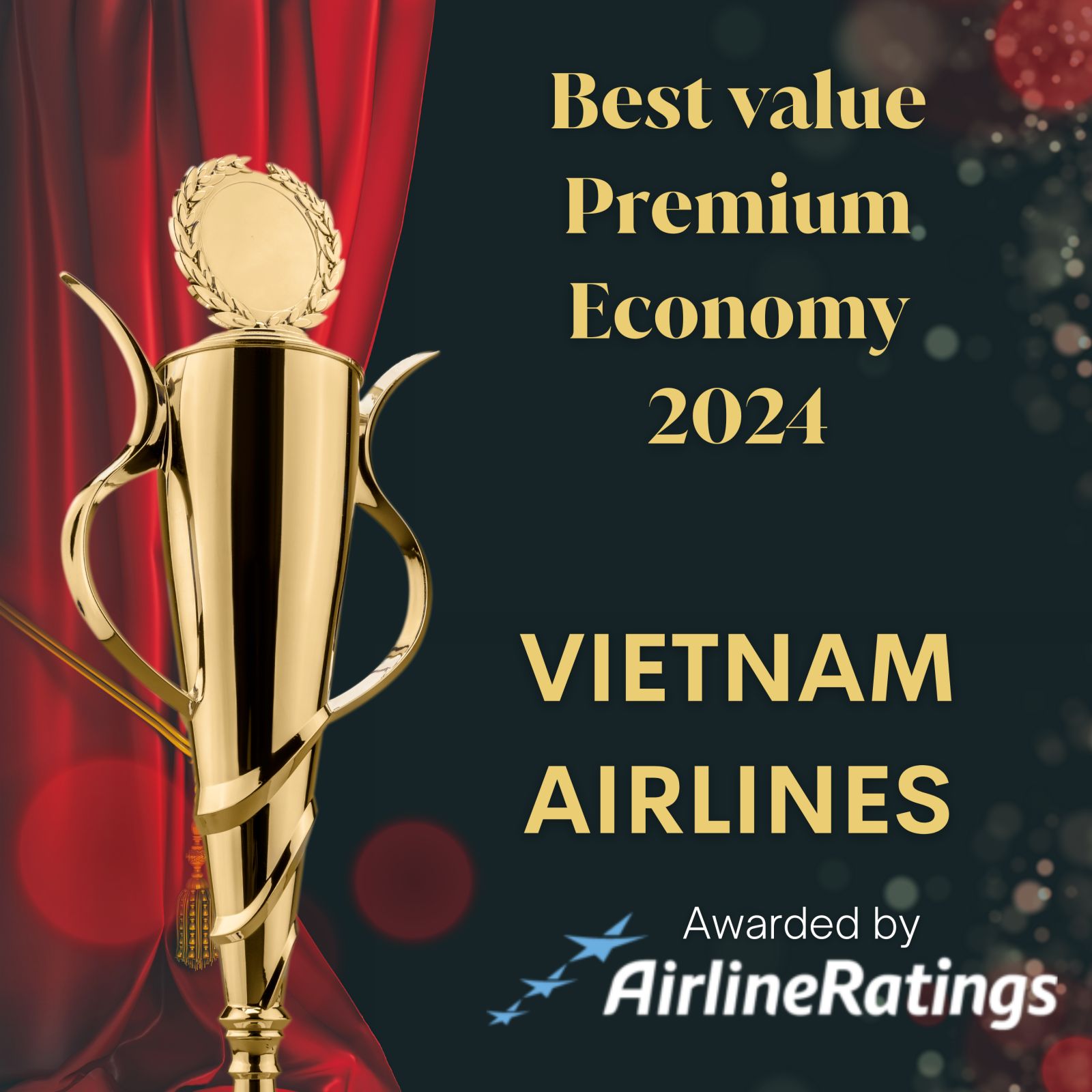 Vietnam Airlines được vinh danh Hạng phổ thông đặc biệt mang lại giá trị tốt nhất năm 2024