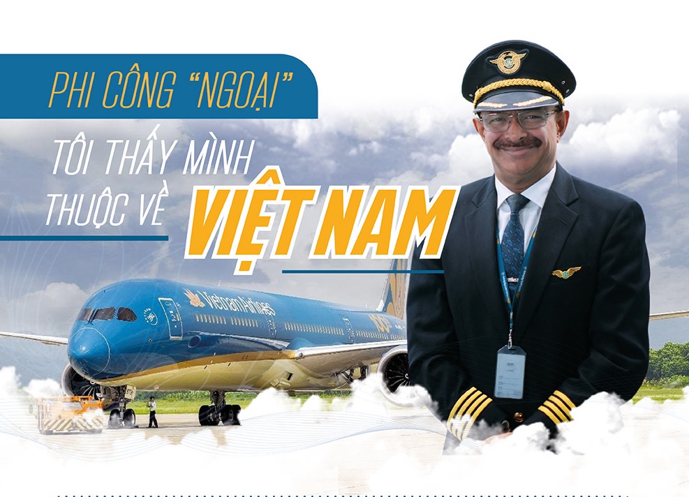 Phi công ‘ngoại’ 17.000 giờ bay chọn ‘bến đỗ cuộc đời’ là Việt Nam