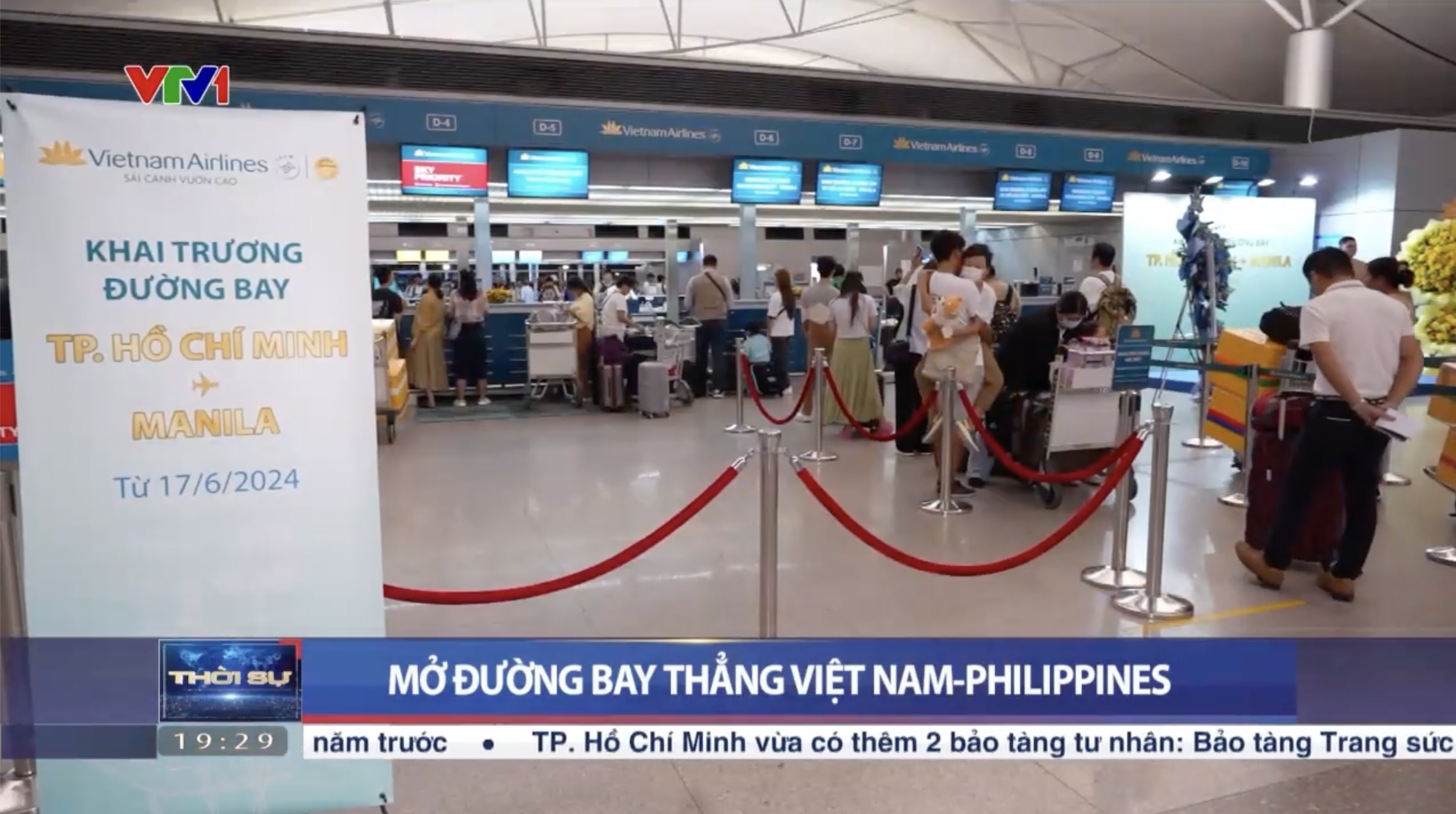[VTV] Vietnam Airlines mở đường bay thẳng kết nối giữa Việt Nam và Philippines
