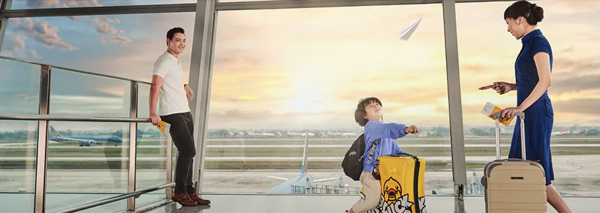 Vietnam Airlines cam kết mang đến trải nghiệm bay an toàn và thuận tiện cho các hành khách nhí