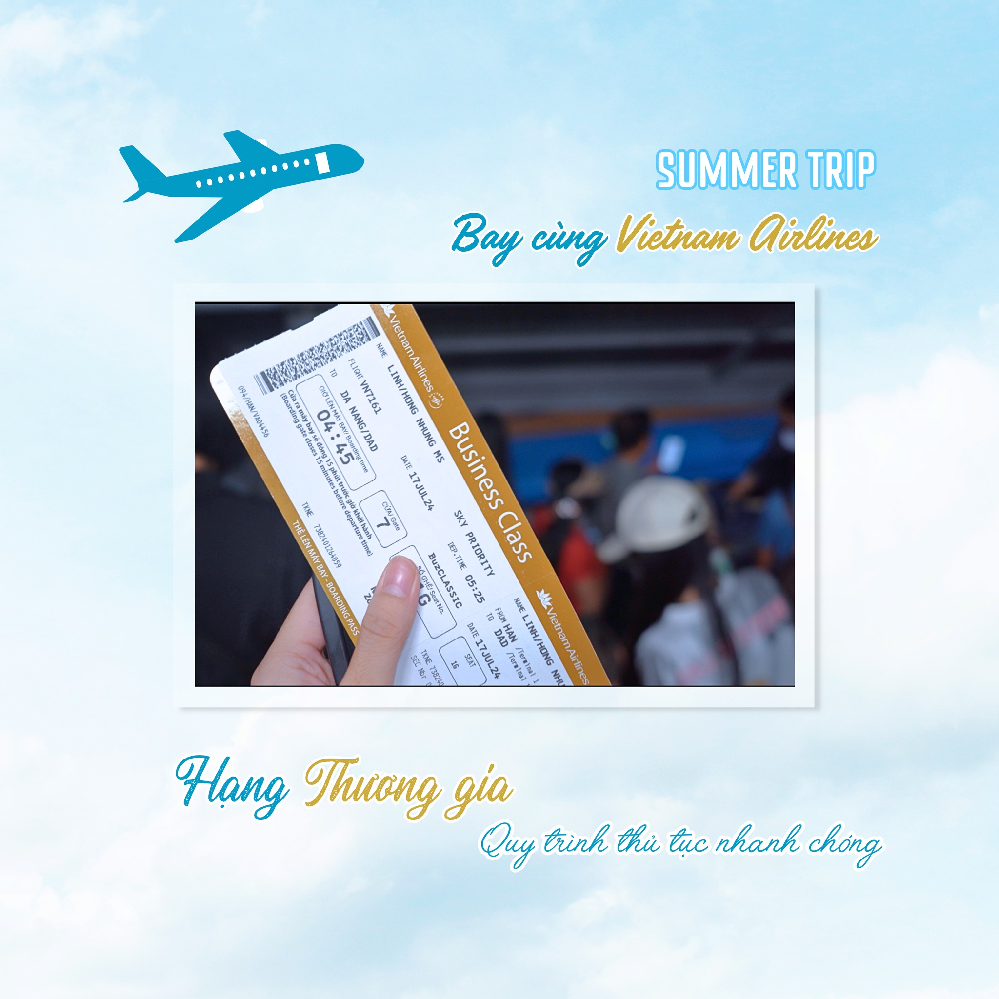 [Vạn Dặm Nâng Niu] Trải nghiệm dịch vụ tuyệt vời cùng Vietnam Airlines