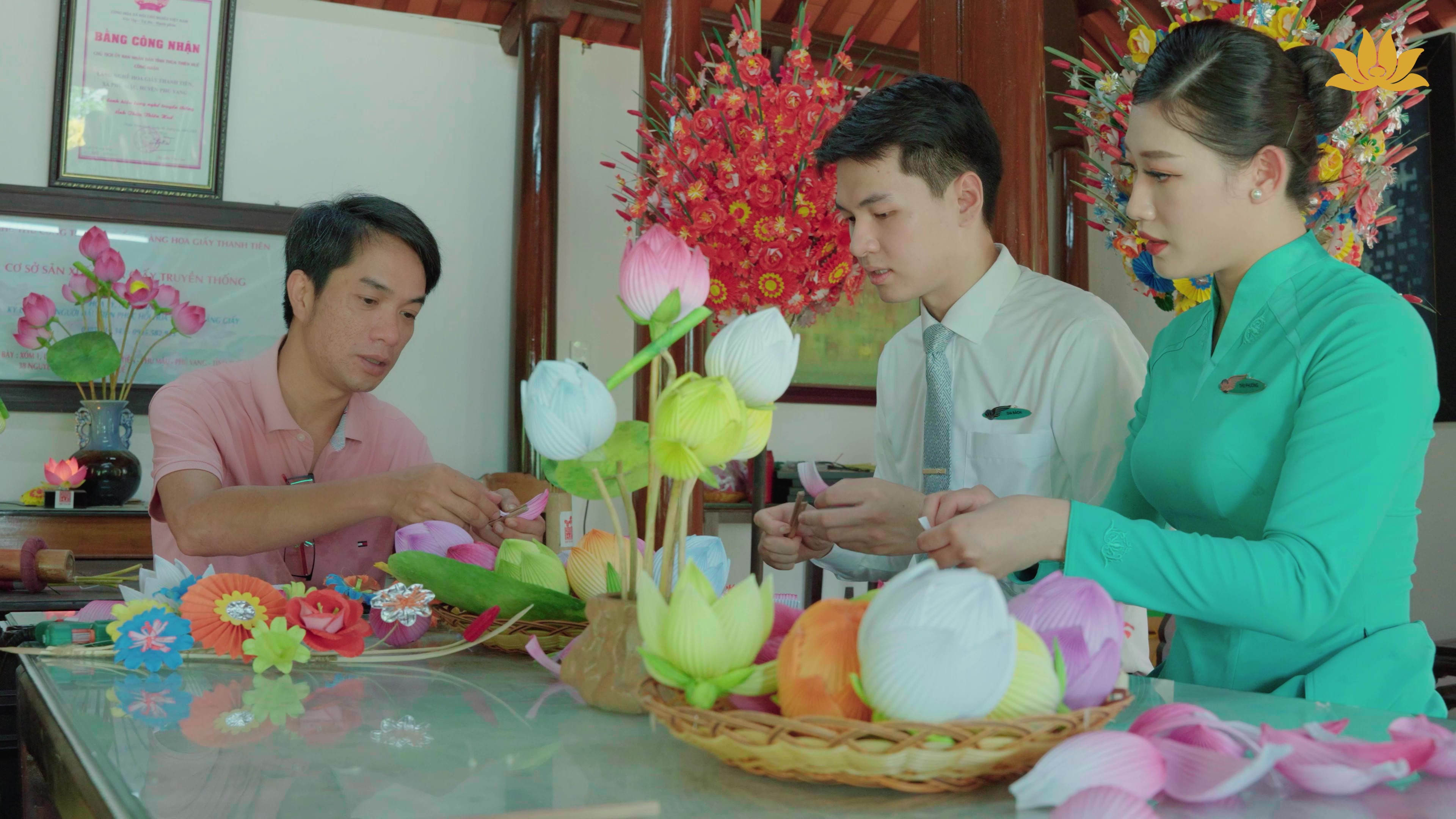 [VNA Where] Khám phá làng hoa giấy Thanh Tiên hơn 300 năm tuổi xứ Huế