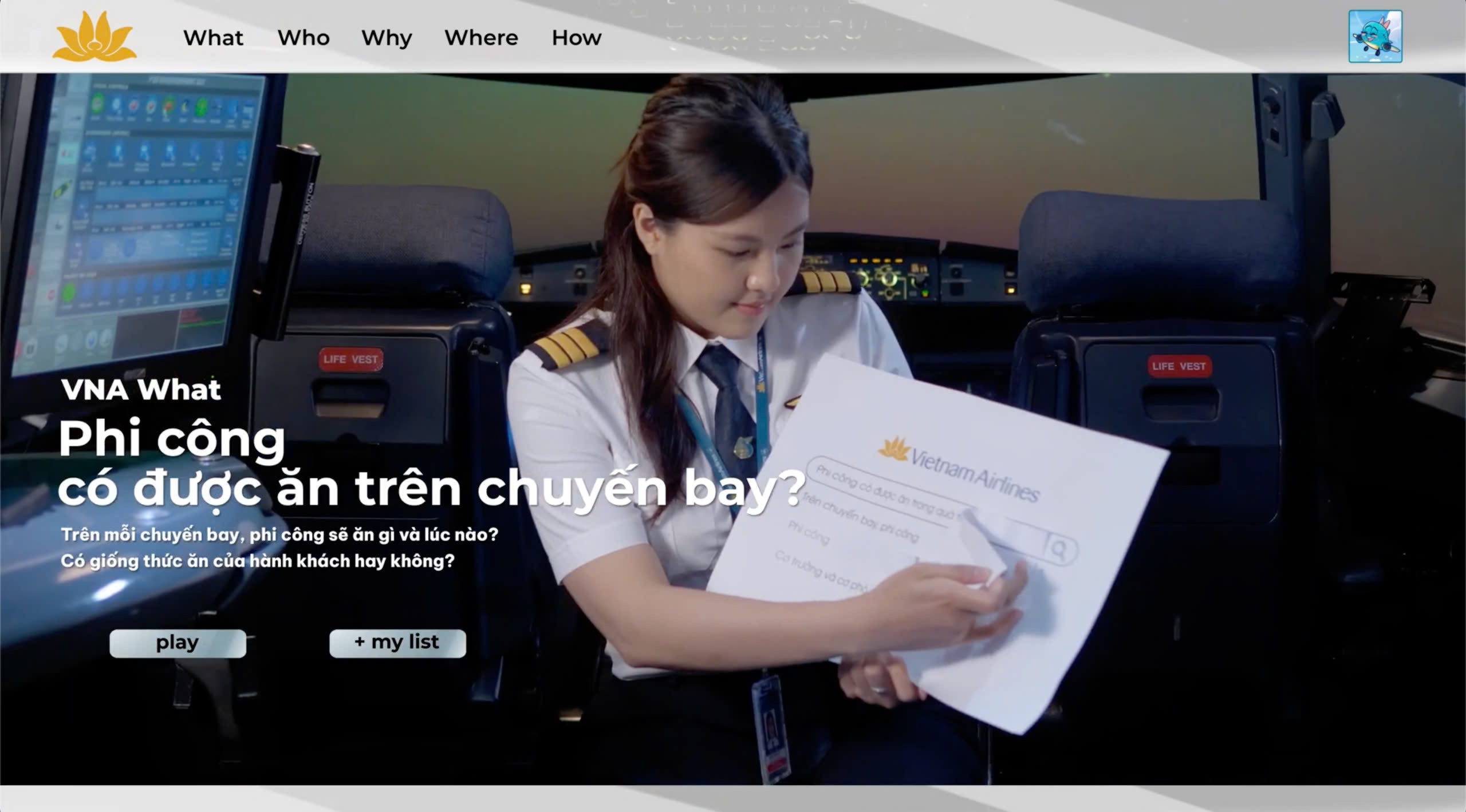 [VNA What] Phi công có được ăn trên chuyến bay?