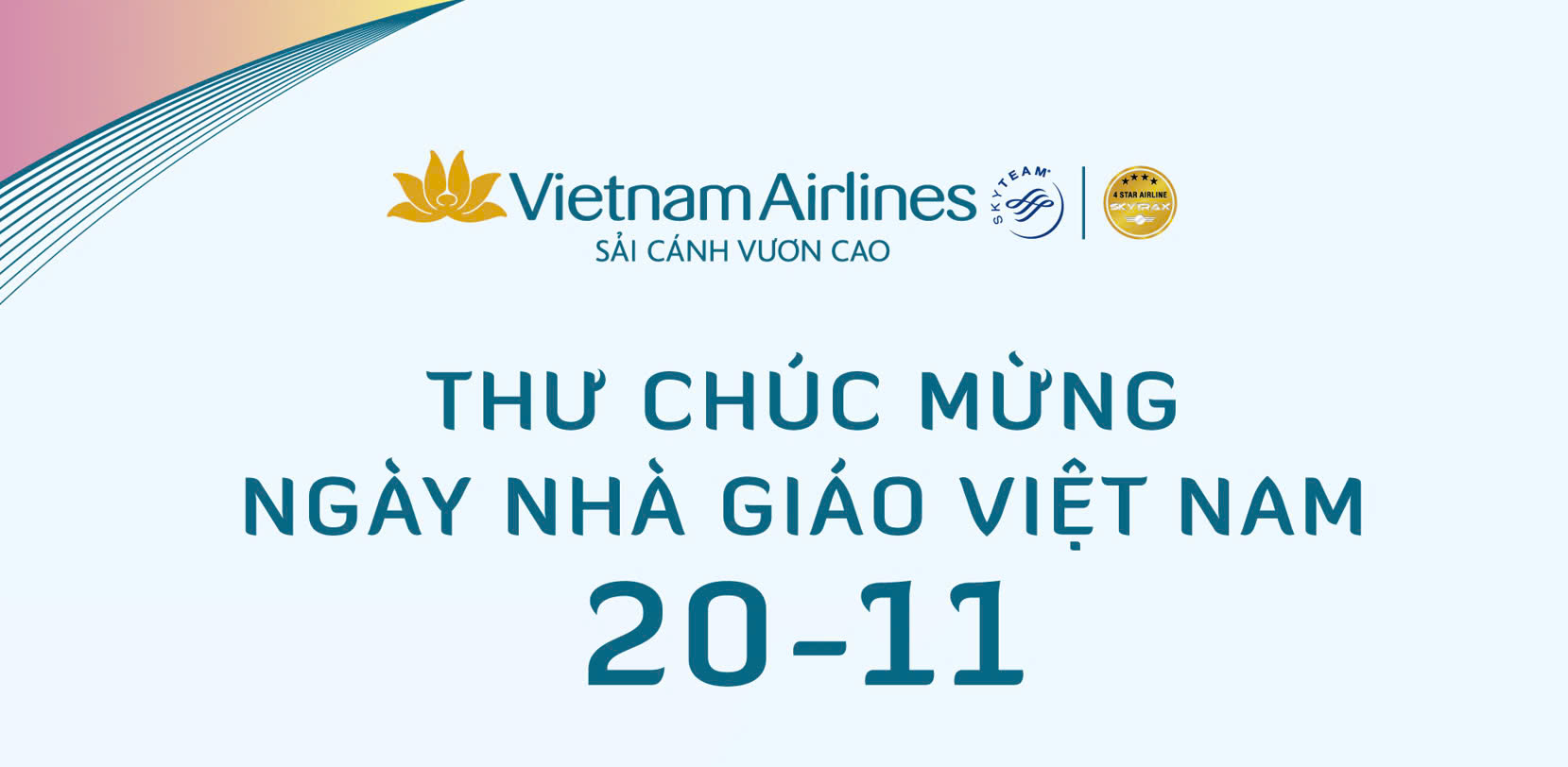 Thư chúc mừng Ngày Nhà giáo Việt Nam 20 – 11