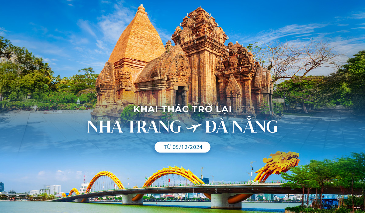 Vietnam Airlines khai thác trở lại đường bay Nha Trang – Đà Nẵng