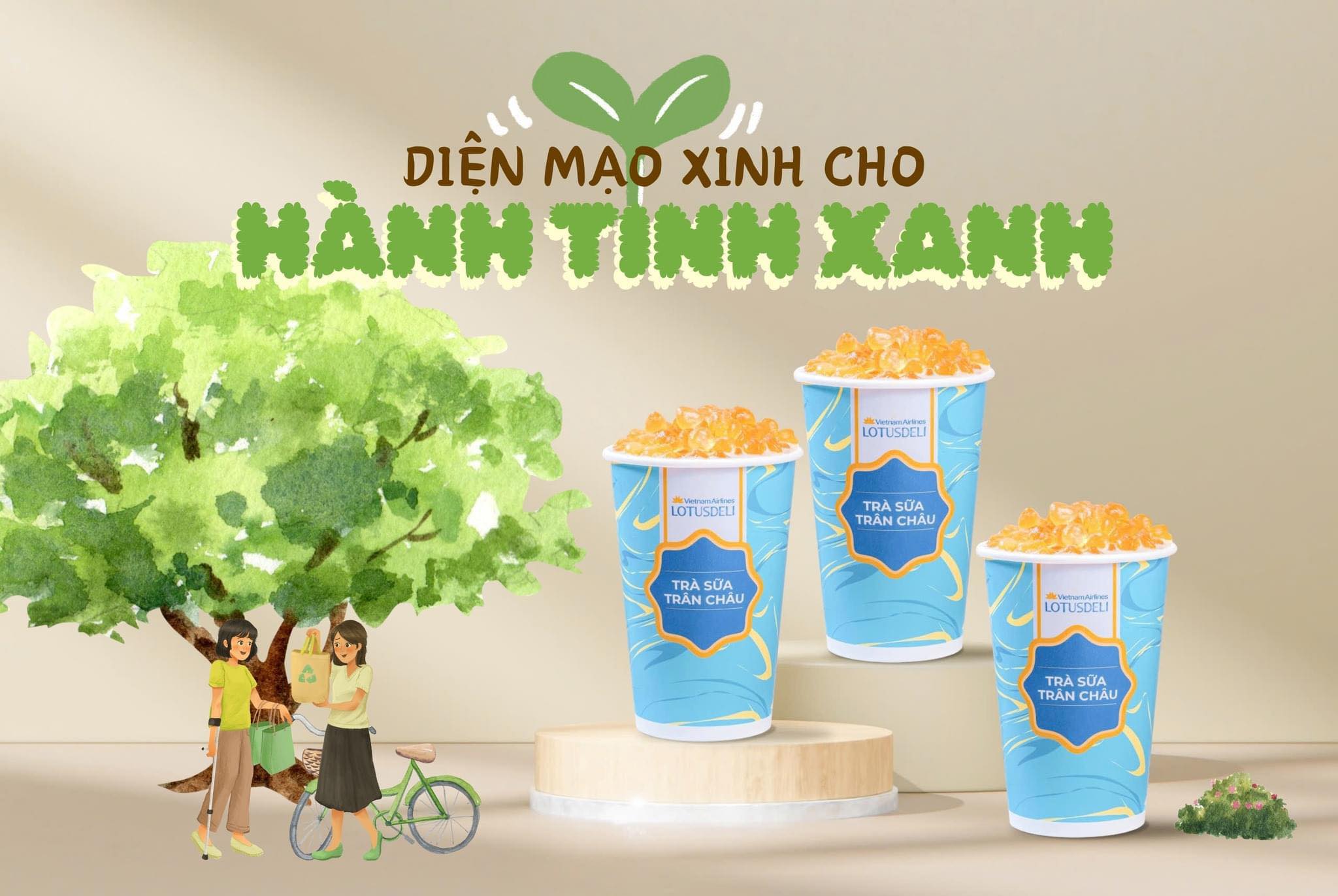 NCS thay ‘áo’ mới cho trà sữa Lotus Deli