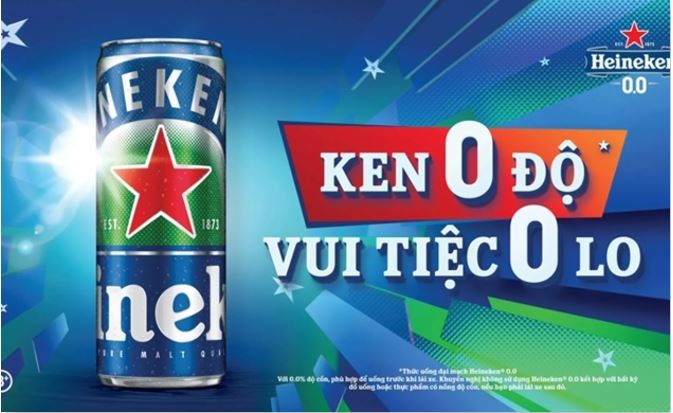 Vietnam Airlines mang thức uống Đại Mạch Heineken 0.0 phục vụ trên chuyến bay