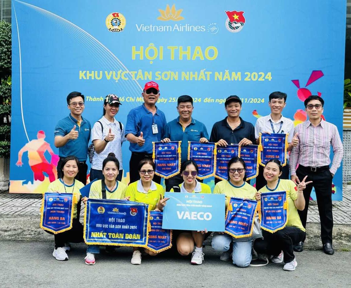 VAECO nhất toàn đoàn tại Hội thao TCT năm 2024 khu vực Tân Sơn Nhất
