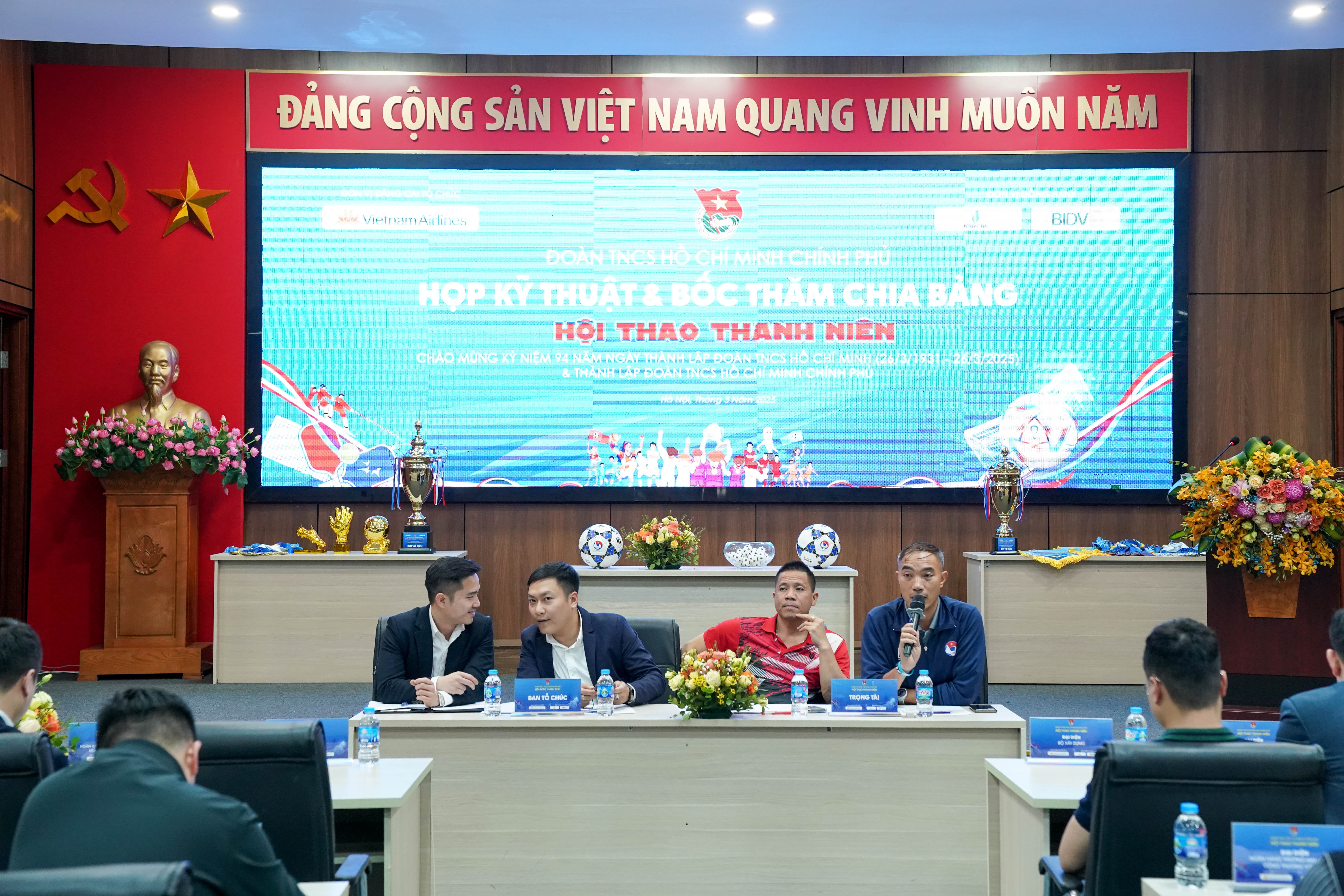 Họp kỹ thuật và bốc thăm chia bảng Hội thao Đoàn Thanh niên Chính phủ năm 2025
