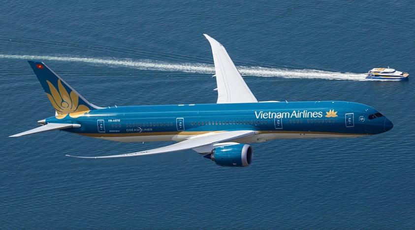 Vietnam Airlines in hình chim Lạc trên tàu bay