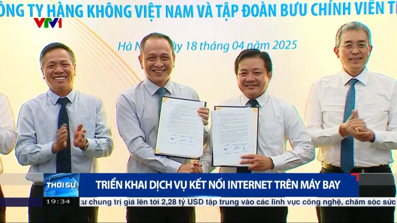 [VTV] Triển khai dịch vụ kết nối internet trên máy bay
