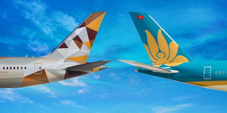Vietnam Airlines hợp tác chương trình khách hàng  thường xuyên với Etihad Airways