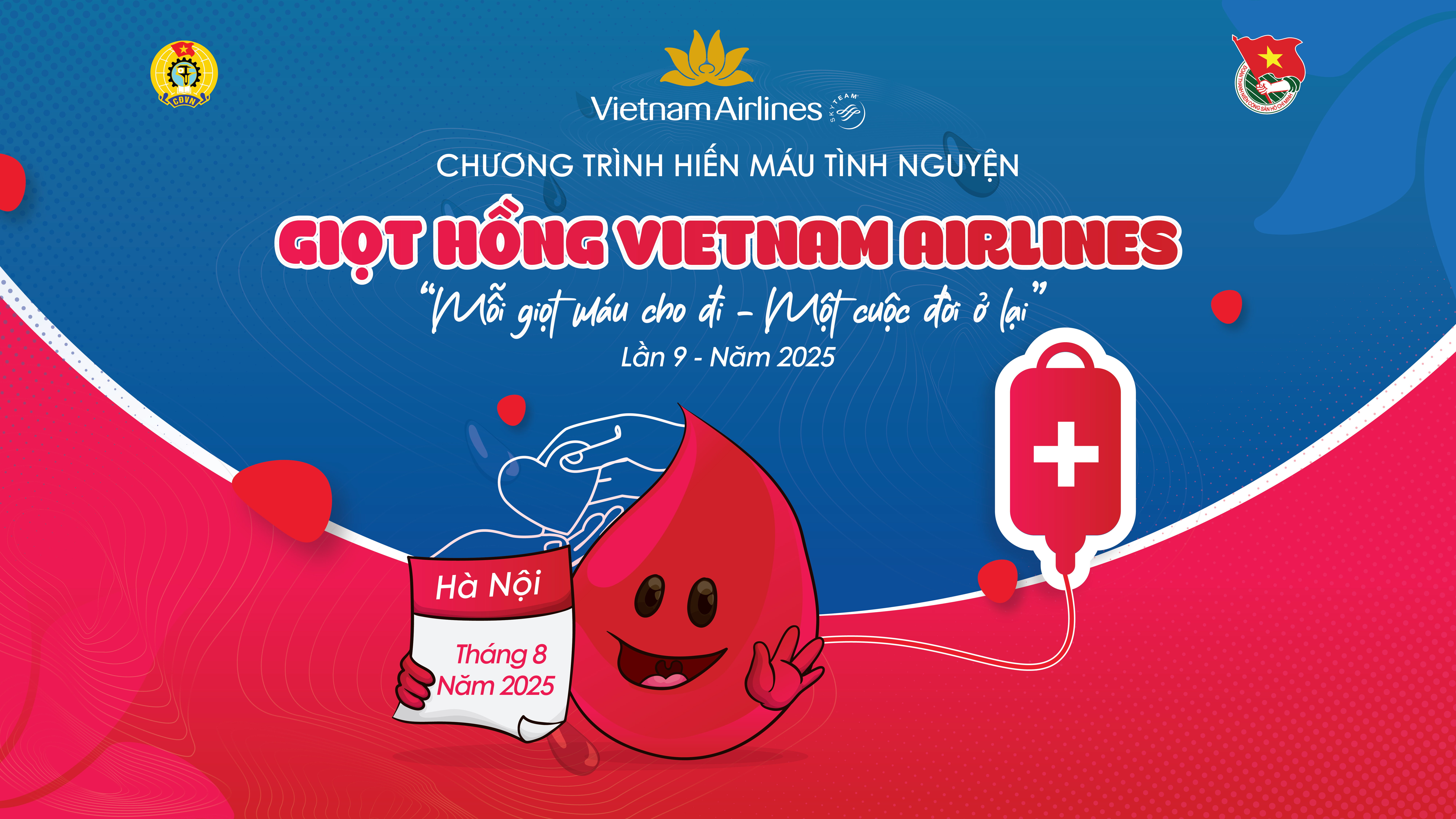 Kêu gọi hiến máu “Giọt hồng Vietnam Airlines” lần thứ 9