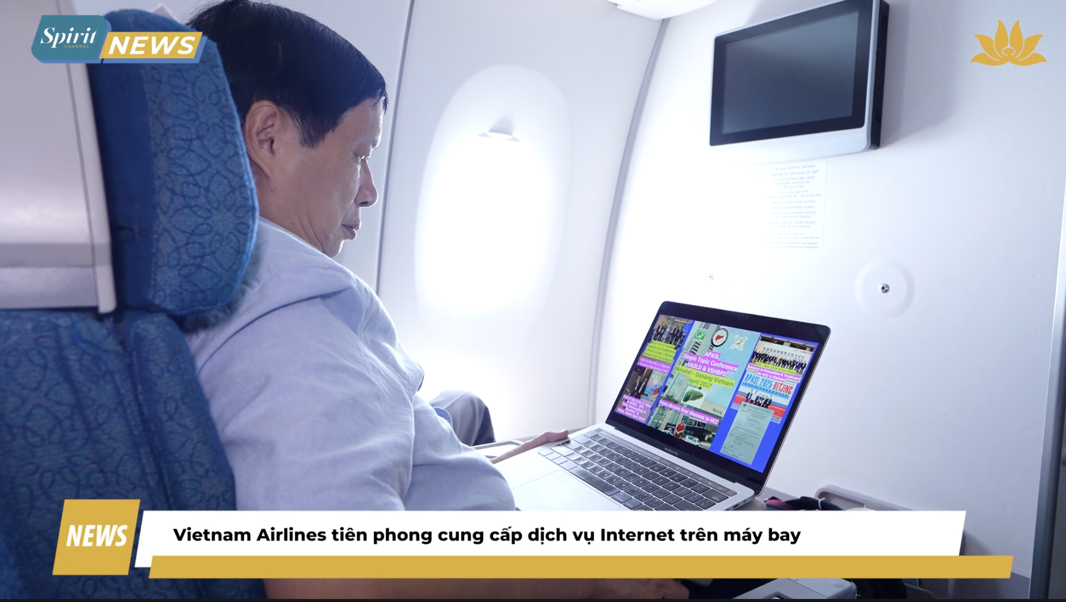 [VNA News] Vietnam Airlines tiên phong cung cấp dịch vụ Internet trên máy bay