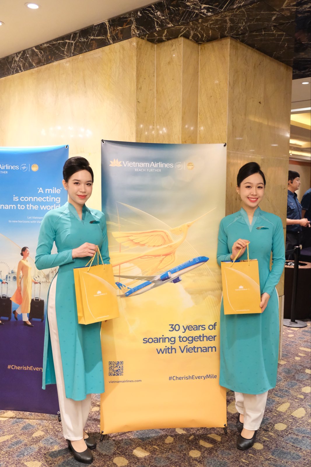 Các tiếp viên tạo dấu ấn với vai trò như một "đại sứ thương hiệu". (Ảnh: VNA)