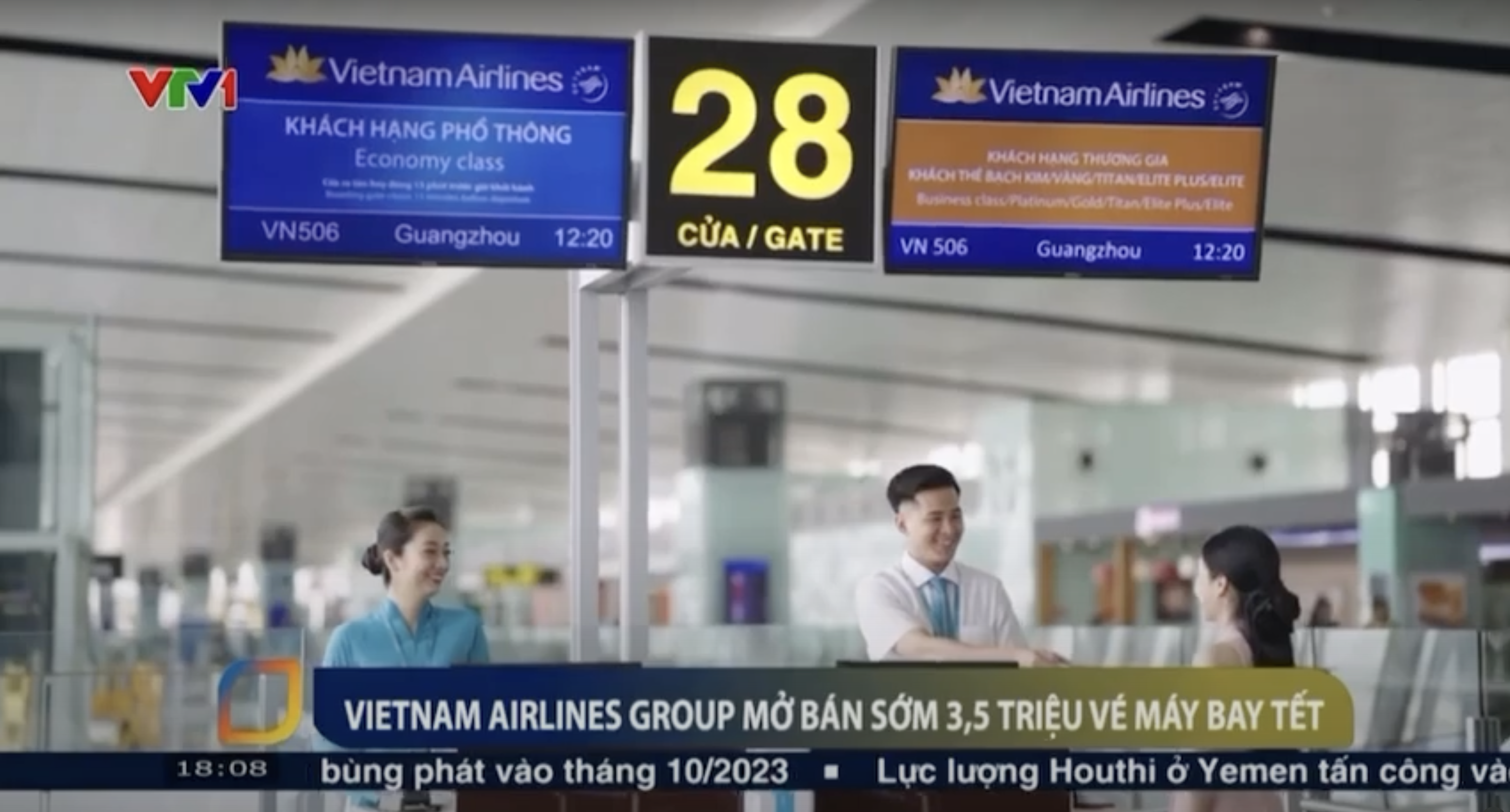 [VTV] Vietnam Airlines Group mở bán sớm 3,5 triệu vé máy bay Tết