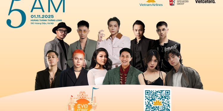 Bộ tứ Spaceboiz và dàn khách mời “đỉnh cao” hội tụ tại 5AM Concert Hà Nội 2025