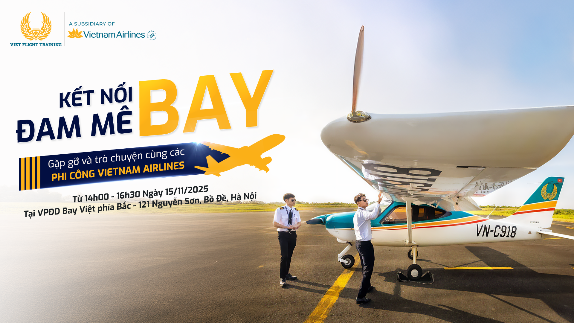 Bay Việt “Kết nối đam mê bay” cùng bạn trẻ Thủ đô