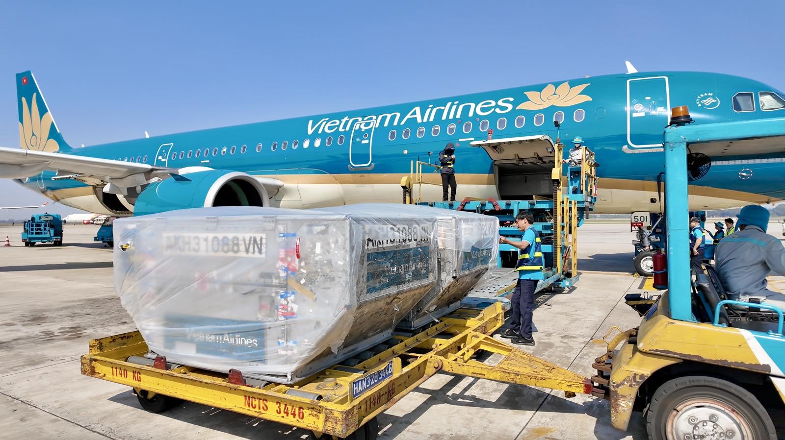 Vietnam Airlines vận chuyển miễn phí gần 20 tấn hàng hóa hỗ trợ vùng mưa lũ miền Trung sau 2 ngày