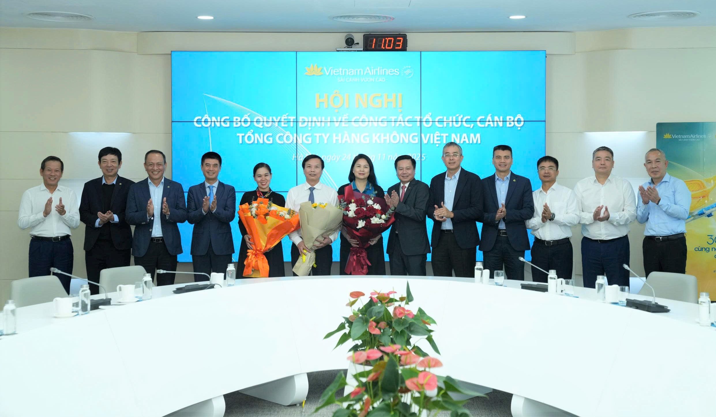 Hội nghị công bố quyết định về công tác tổ chức và cán bộ tại TCT