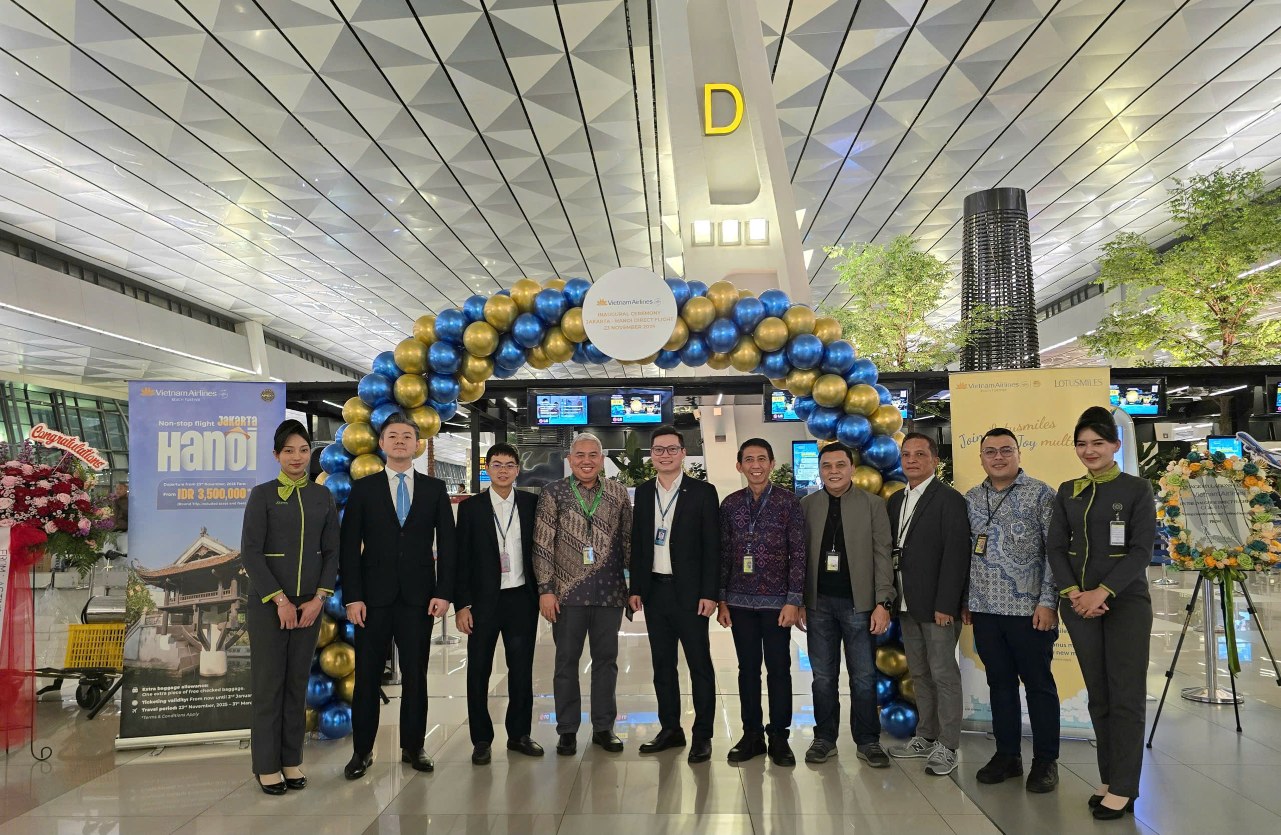 Vietnam Airlines khai trương đường bay thẳng đầu tiên kết nối hai thủ đô Jakarta – Hà Nội